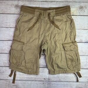 Southpole Y2K Shorts Mens Size M Tan Cargo Casual Baggy Hip Hop Pocket Grunge